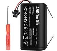 4500mah Batería de Respusto Compatible con Conga Excellence 990 950 1090 1790 1990, DEEBOT N79S N79 DN622, Eufy RoboVac 11 11S 11S MAX 15C 30C 30 MAX, IKOHS NETBOT S14 S15, con un Cepillo