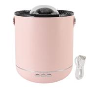 450ml Projector Lamp Humidifier, Ultrasonic Essential Oil Diffuser with 360° Dynamic Starry Sky Projection and Multi - Color Night Light, Cold Mist Aromatherapy Diffuser for Home O (Rosada)