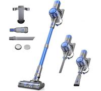 450W/38KPA Aspirador Inalámbrico Escoba Eléctrica Potente 55 Minutos y 3 Modos Pantalla LED Pantalla táctil y Luz LED Anti-bobinado Potente Aspirador para Pisos Alfombras