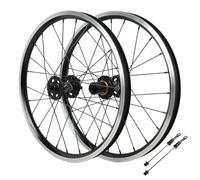 451/20" BMX Juego Ruedas Bicicleta Plegable Freno De Disco 24H Rueda Delantera Y Trasera De Bicicleta QR Llanta De Aluminio para Cassette 7-12s