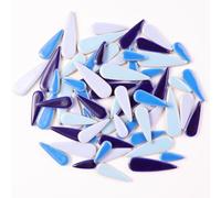 454g (1 LB) pétalazulejos de mosaico de cerámica para arte de artesanía, azulejos de flor de gota de agua para DIY mosaico de artesanía suministros y artesanías hobby Art (WD200)