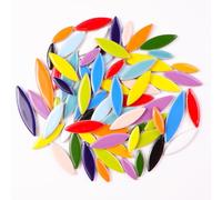 454g (1 LB) pétalazulejos de mosaico de cerámica para arte de artesanía, azulejos de flor de gota de agua para DIY mosaico de artesanía suministros y artesanías hobby Art (LP900)