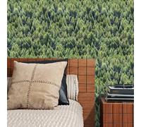 45730 Madera Y Mimbre Floral Verde Galerie Papel Tapiz