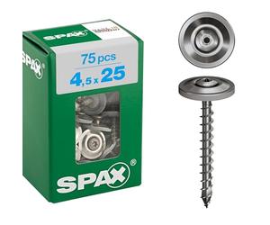 4587000450257 T-Star Plus T20 4Cut A2 - Arandelas de sellado (acero inoxidable, 4,5 x 25 mm, 75 unidades)