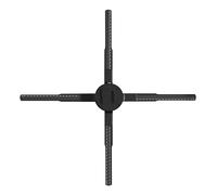 45CM 576LED WiFi Proyector Holográfico 3D Ventilador LED 3D Máquina De Publicidad Montada En La Pared Ventilador LED De Ojo Desnudo Máquina De Publicidad