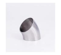 45mm 1-3/4" 1.75 Inch Pipe OD SUS 304 Stainless Steel Butt Welding 45 Degree Elbow Fitting Home Brew Beer