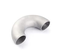 45mm OD 304 Stainless Steel 180 Degree Elbow Butt Welded Pipe Fitting