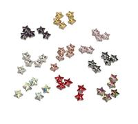 45pcs coser dihinestones elegantes colores variados de múltiples usos múltiples joyas de ropa [artesanías de bricolaje] 0.39 pulgadas de diámetro