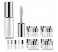 45PCS Tubo de brillo de labios, Mini 1.2ml Bálsamo de labios Transparente Labio Brillo Tubos Lip Balm Botella contenedor, para DIY Lipstick Bálsamo Labial Casero