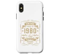 45th Birthday Gifts For Men Women 45 Year Old Vintage 1980 Carcasa para iPhone X/XS