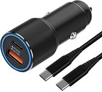 45W Cargador Coche Carga Rapida for Samsung S26 S25 A57 5G iPhone 15 16 17