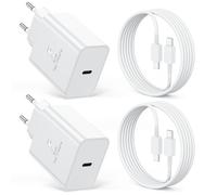 45W Cargador Rapido USB C, 2-Pack Cargador Movil Carga Rapida para Samsung Galaxy S26 S25 Ultra S24 S23 S22 S21 A57 A56 A55 A54 A37 A36 A35 A25 A26 A17 A16 con 2M Cables, USBC Enchufe Tipo C Cabezal
