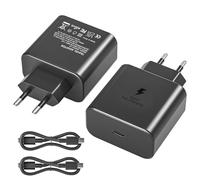 45W Cargador Rapido USB C con Cable para Samsung Galaxy S25/S24/S23 Ultra/S23+/S23/S22 Ultra/S22+/S21/S21/S21 Ultra 5G/S21+ 5G/S21 FE/S20 Ultra/S20+/S20/S20 FE/Tab S8 Ultra/Tab S7/Note10+, 2Pack
