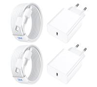 45W Cargador Samsung Carga Rapida, 2 Pack Samsung Rapida Cargador con 2M Cable Tipo C para Samsung Galaxy S24/S23/S22/S21 Ultra/A53/A54/A73/Note 20/10/A73/A53/A52/s10/s9/Cargado Adaptador Cabezal