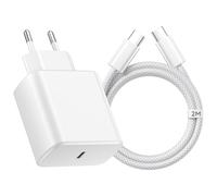 45W Cargador USB C Carga Rapida para Samsung Galaxy S25/S24/S23/S23+/S23 Ultra/S22/S21/S20/Note20/A73/A53/S10, Cargador Tipo C Cabezal Adaptador Cargador Movil Rapido Enchufe USB C con Cable USB c 2M