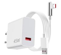 45W Cargador USB y 90 Grados Cable USB C 1Metro para Xiaomi Pad 7 Redmi Note 14 Pro 5G Poco X7 F7 X6 M6, Turbo Carga Rápida Adaptador Cargador para Redmi Note 14S 14T 13T Poco M7 Pro 5G Redmi K80