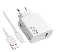 45W para Cargador, Cargador Turbo USB-C + Cable 2M 6A para Note 14 Pro 5G/Poco X7/M6/Pad 7, Poco X7 X5 X4 X3 F7 F5 M7 M6 M5S,C75 C65, Carga Rápida, Turbo Carga Rápida