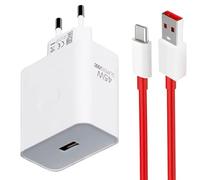 45W SUPERVOOC Carga Rápida Adaptador, 45W Cargador USB y Cable 1M USB C para Onepls 13 Nord CE 3 Lite CE 4 Lite 10 9 Pro OPPO A3 A3x A3 Pro 5G A60 Reno3 A94 Fi