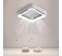45W Ventilador de Techo con Luz Silencioso y Mando - Regulador de Luz - Aspas - LED - Ideal para Habitaciones - Control Remoto - Ventilador de Techo con Luz LED