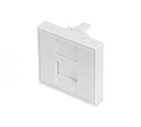 45x45 mm 1-port shutter with transp. label field for DN-93802-5, content: 1x shutter, RAL 9003