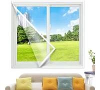 45x60cm Mosquiteras para Ventanas, La mosquitera Se Pueden Cortar Individualmente para Ventanas de Hasta | mosquiteras de micromalla, sin taladrar, con cinta