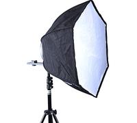 46 cm plegable hexagonal Flash Speedlite difusor de luz Reflector con soporte de zapata estándar para Canon, Nikon, Pentax y Olympus Metz Nissin Sigma Speedlight