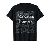 46 Cumpleaños Cálculo Integral Nerd Divertido Camiseta gráfica económica, Hombre, Negro, M