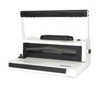 46-Hole Single-Coil Binding Machine Spiral Coil Punching Machine for Letter Size, A4 para informes, contratos