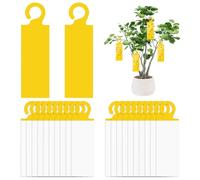 46 PCS Trampas Cromaticas,Trampas Cromaticas Amarillas,Trampa para Mosquitos Interior, Seguros, sin Odeuranti Mosquitos, Interior, Cocina, Protección de Interiores, Plantas, Flores y Frutas