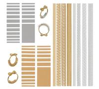 46 Piezas Ajuste Tamaño Anillo, Ajuste Tamaño Anillo Invisible,Tamaño Anillo plástico,Tensor Anillo en espiral,Sin cambiar Tamaño Ajuste Anillo,para Casi Cualquier Anillo