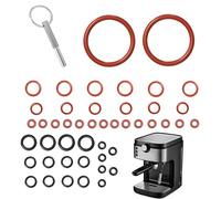 46 Piezas Anillos O Sellados, Llave Oval Con Llavero Jura, Juego De Anillos Sellados Compatible Con Cafetera Totalmente AutomáTica Jura/Delonghi Esam/Ecam/Etam