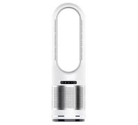 46 pulgadas bladeless tower fan equipped with LED display screen, white digital control panel, and timing function