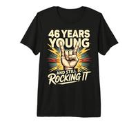 46 Years and Still Rocking 46 años cumpleaños de 46 años Camiseta Premium