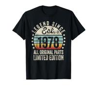 46 Years Old Bday Legend Since 1978 - Vintage 46th Birthday Camiseta