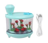 460 ml paisajismo Humidificador Estudio ABS ABS ultra sonido USB Mini humidificador gran volumen de mistón Aromaterapia de aceite esencial para el dormitorio de automóviles (Verde)