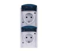 46073 EW-53 Doble base SCHUKO® con campo de rotula