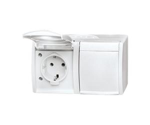 46073 EW-54 Doble base SCHUKO® con campo de rotula 4011395079652