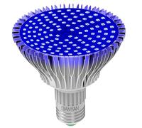 460nm Azul Completo De La Planta De La LáMpara Para Las PláNtulas, 440nm Planta De LáMpara De Crecimiento Promover La FotosíNtesis, Azul Completo Guiada Crecer Bombilla De Luz De Crecimiento