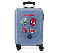 4611721 TROLLEY ABS 55CM.4R. SPIDERMAN DENIM