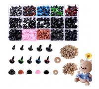 462 piezas de ojos de seguridad y narices de seguridad con arandelas, varios tamaños de 6 a 14 mm. Ojos de seguridad para amigurumi, animale