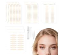 468 Tiras invisibles, impermeables y adecuadas para todas las formas de los ojos, 4 variedades de banda doble para párpados con barras de horquilla, pinzas y caja de almacenamiento, duradera y natural