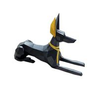 46cm Sitting Anubis Paper Model Modern Home Ornaments DIY Handmade Sculpture Props Hallway Decor