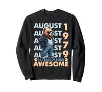 46th Birthday Bear Legends August 1979 46 Years Old For Mens Sudadera