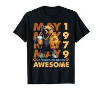 46th Birthday Bear Legends May 1979 46 Years Old For Mens Camiseta