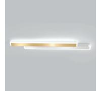 47.2"" Ultra Thin Long Strip Wall Light, Linear Metal Wall Lamp with Acrylic Shade, Corridor Background Wall Decorative Lighting Wall Washer Lights, Wall - 28W, Dark(WH
