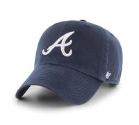47 47Brand Atlanta Braves Navy Clean Up Strapback Cap, azul marino, Talla única