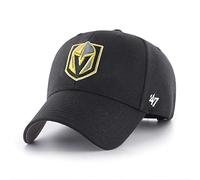 '47 Brand NHL MVP Gorra Ajustable, Unisex, NHL MVP Adjustable Hat, Negro, Talla única