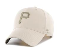 47 47Brand Pittsburgh Pirates Natural Tropic Pop Under MVP Snapback Cap, Blanco