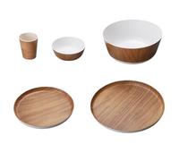 47.97oz Melamine Dinnerware Sets, Dinnerware Set of 5 with Versatile Use for Enjoying Party Food with Friends During Outdoor Gatherings and Events