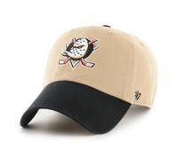 47 Anaheim Ducks NHL Clean Up Two Tone Caqui Negro Gorra Ajustable